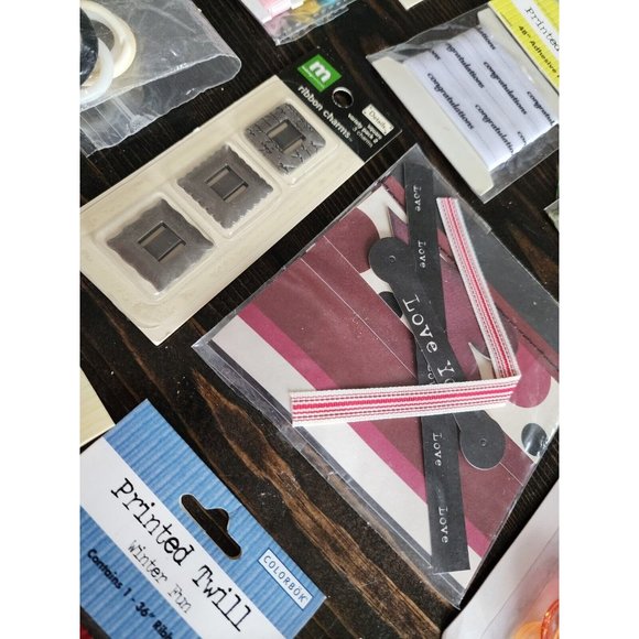 LOT - Journal Scrapbook Embellishments Ribbon & Accessories Retired New #26 - Picture 12 of 16